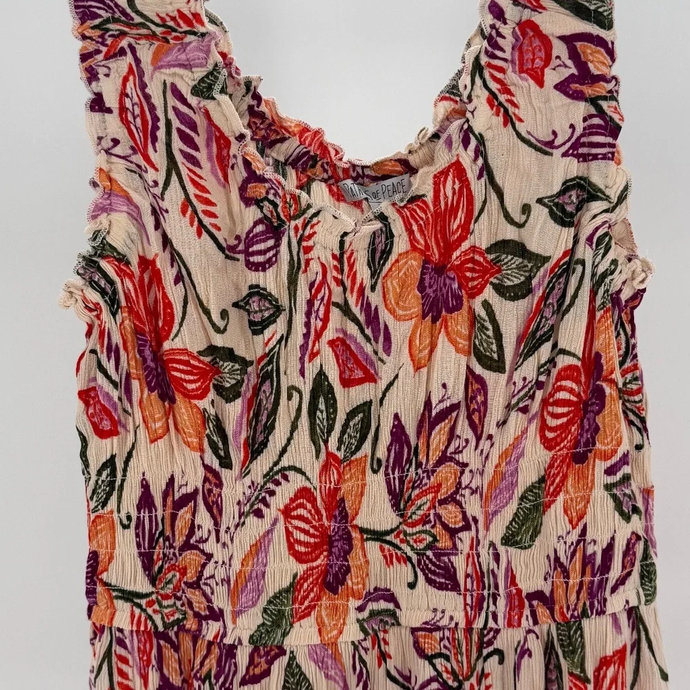 Patrons of Peace Folklore Sundress Paisley Flowers Size Small made in india - Picture 1 of 6